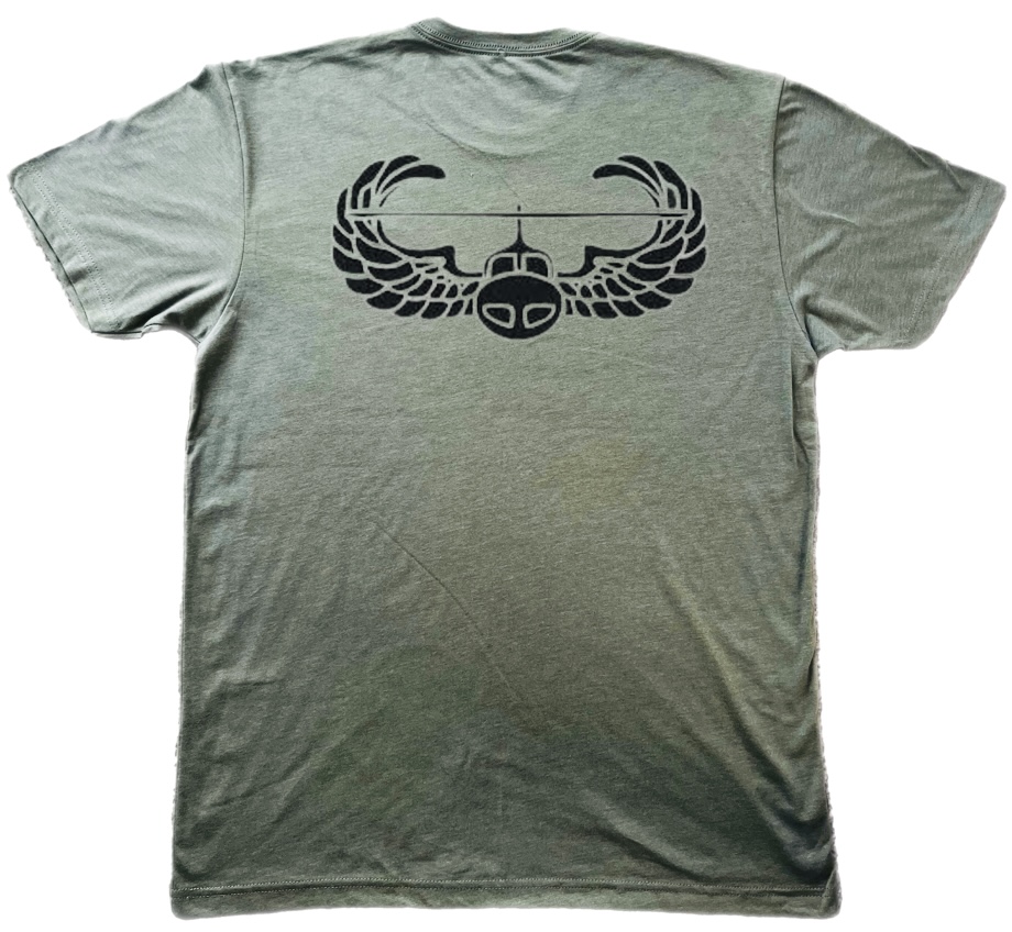 Air Assault T-Shirt T-Shirt with Army Air Assault wings printed on it.